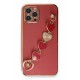 Newface iPhone 12 Pro Kılıf Esila Silikon - Kırmızı