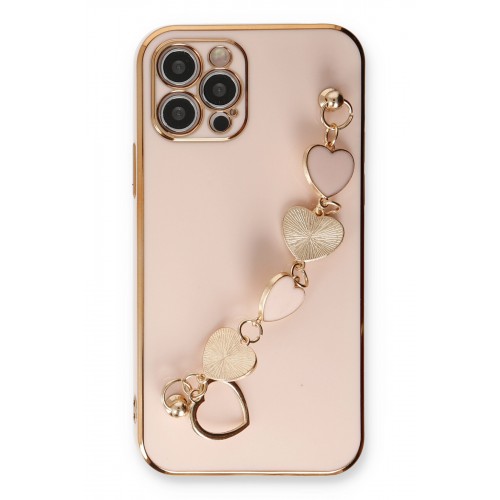 Newface iPhone 12 Pro Kılıf Esila Silikon - Pudra Newface iPhone 12 Pro Kılıf Esila Silikon - Pudra