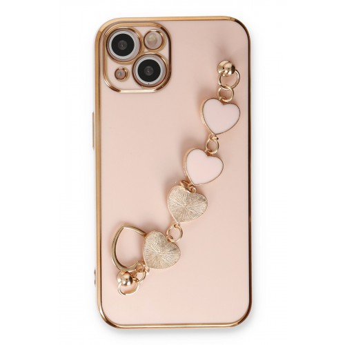 Newface iPhone 14 Kılıf Esila Silikon - Pudra Newface iPhone 14 Kılıf Esila Silikon - Pudra