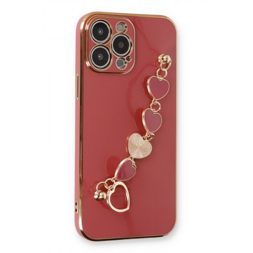 Newface iPhone 14 Pro Kılıf Esila Silikon - Kırmızı