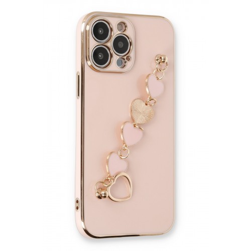 Newface iPhone 14 Pro Kılıf Esila Silikon - Pudra