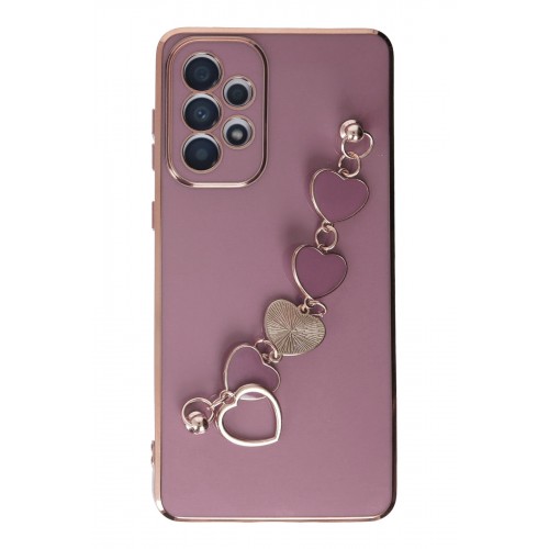 Newface Samsung Galaxy A33 5G Kılıf Esila Silikon - Mor