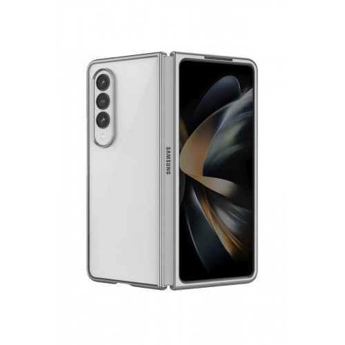 Newface Samsung Galaxy Z Fold 4 Kılıf Fold Element Kapak - Gümüş Newface Samsung Galaxy Z Fold 4 Kılıf Fold Element Kapak - Gümüş