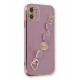 Newface iPhone 12 Kılıf Esila Silikon - Mor
