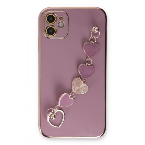 Newface iPhone 12 Kılıf Esila Silikon - Mor Newface iPhone 12 Kılıf Esila Silikon - Mor