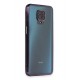 Newface Xiaomi Redmi Note 9 Pro Kılıf Razer Lensli Silikon - Mor