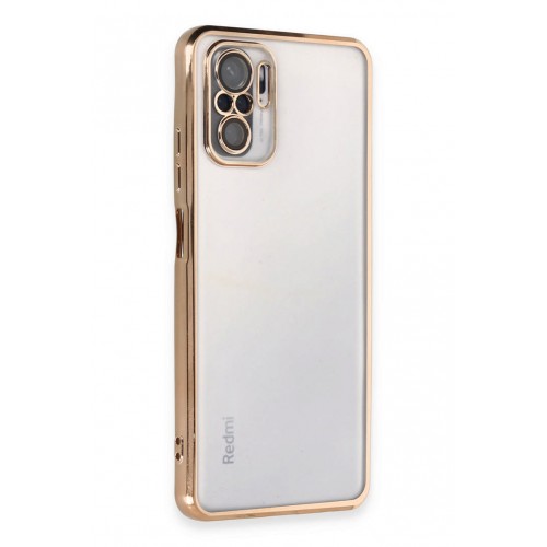 Newface Xiaomi Redmi Note 10S Kılıf Razer Lensli Silikon - Gold Newface Xiaomi Redmi Note 10S Kılıf Razer Lensli Silikon - Gold