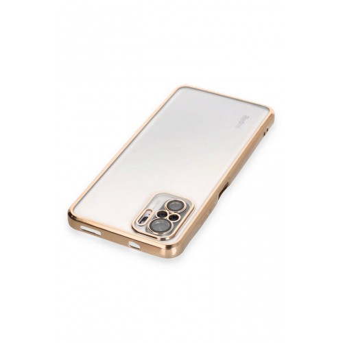 Newface Xiaomi Redmi Note 10S Kılıf Razer Lensli Silikon - Gold Newface Xiaomi Redmi Note 10S Kılıf Razer Lensli Silikon - Gold