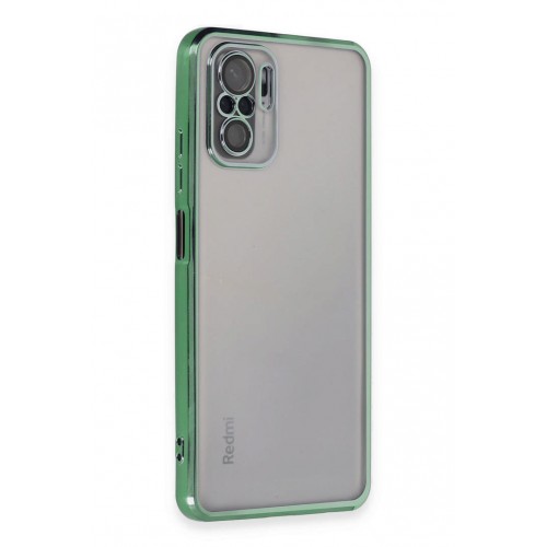 Newface Xiaomi Poco M5s Kılıf Razer Lensli Silikon - Yeşil