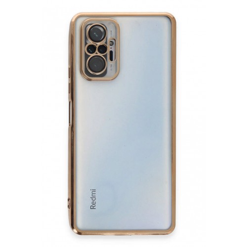 Newface Xiaomi Redmi Note 10 Pro Kılıf Razer Lensli Silikon - Gold Newface Xiaomi Redmi Note 10 Pro Kılıf Razer Lensli Silikon - Gold