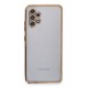 Newface Samsung Galaxy A32 Kılıf Razer Lensli Silikon - Gold