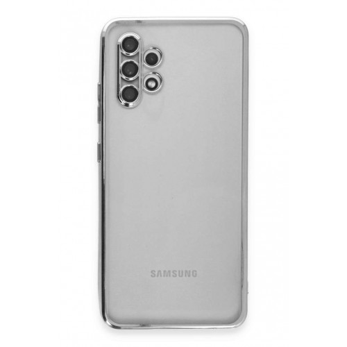 Newface Samsung Galaxy A32 Kılıf Razer Lensli Silikon - Gümüş Newface Samsung Galaxy A32 Kılıf Razer Lensli Silikon - Gümüş