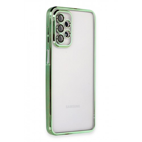 Newface Samsung Galaxy A23 4G Kılıf Razer Lensli Silikon - Yeşil