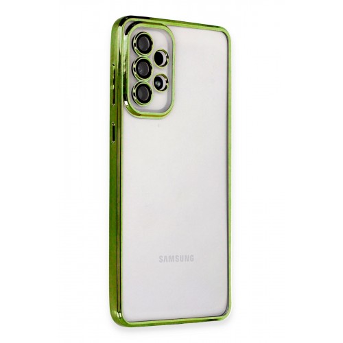 Newface Samsung Galaxy A33 5G Kılıf Razer Lensli Silikon - Yeşil
