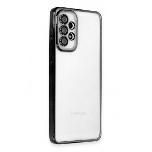 Newface Samsung Galaxy A53 5G Kılıf Razer Lensli Silikon - Siyah