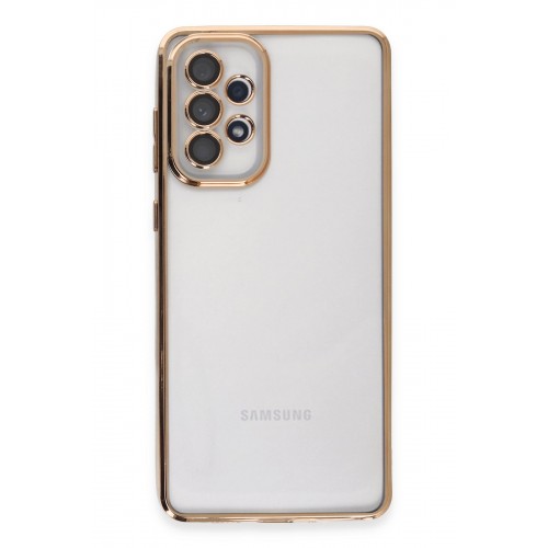 Newface Samsung Galaxy A73 5G Kılıf Razer Lensli Silikon - Gold Newface Samsung Galaxy A73 5G Kılıf Razer Lensli Silikon - Gold