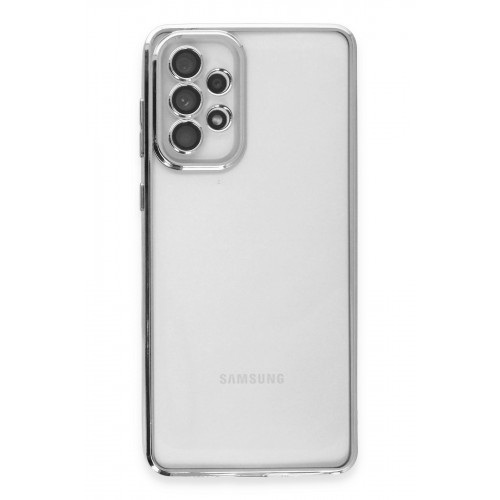 Newface Samsung Galaxy A73 5G Kılıf Razer Lensli Silikon - Gümüş Newface Samsung Galaxy A73 5G Kılıf Razer Lensli Silikon - Gümüş