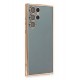 Newface Samsung Galaxy S22 Ultra Kılıf Razer Lensli Silikon - Gold