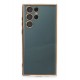 Newface Samsung Galaxy S22 Ultra Kılıf Razer Lensli Silikon - Gold