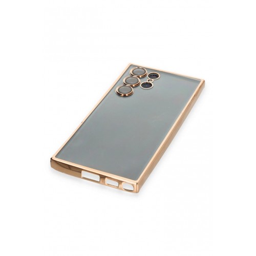 Newface Samsung Galaxy S22 Ultra Kılıf Razer Lensli Silikon - Gold Newface Samsung Galaxy S22 Ultra Kılıf Razer Lensli Silikon - Gold
