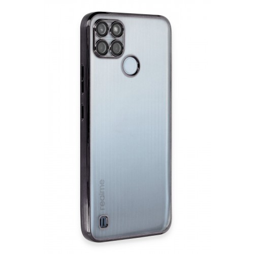 Newface Realme C25Y Kılıf Razer Lensli Silikon - Siyah