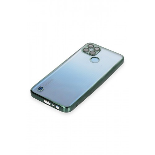 Newface Realme C25Y Kılıf Razer Lensli Silikon - Yeşil Newface Realme C25Y Kılıf Razer Lensli Silikon - Yeşil