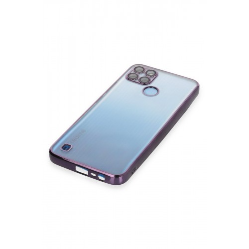 Newface Realme C25Y Kılıf Razer Lensli Silikon - Mor Newface Realme C25Y Kılıf Razer Lensli Silikon - Mor