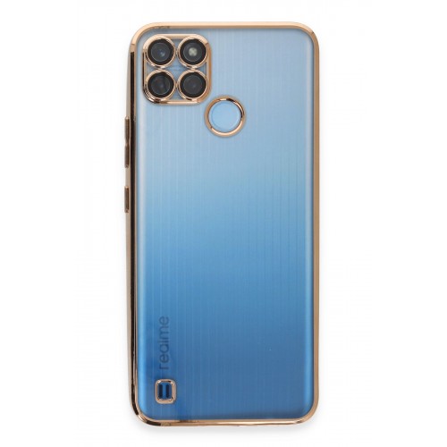 Newface Realme C21Y Kılıf Razer Lensli Silikon - Gold Newface Realme C21Y Kılıf Razer Lensli Silikon - Gold