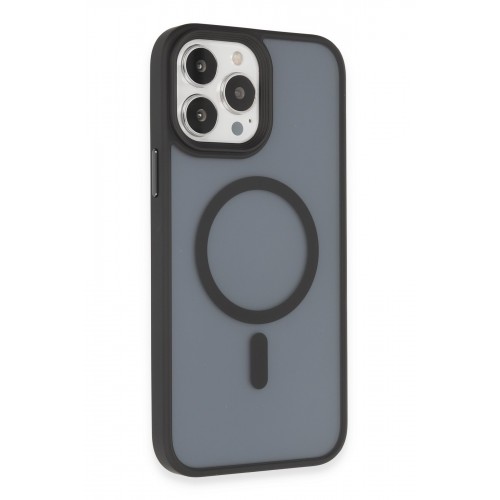 Newface iPhone 14 Pro Max Kılıf Trex Magneticsafe Kapak - Siyah