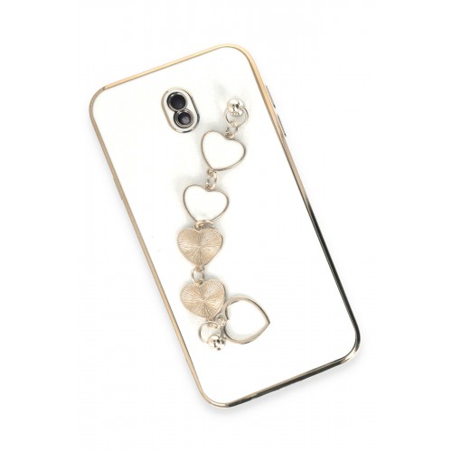 Newface Samsung Galaxy J7 Pro / J730 Kılıf Esila Silikon - Beyaz Newface Samsung Galaxy J7 Pro / J730 Kılıf Esila Silikon - Beyaz