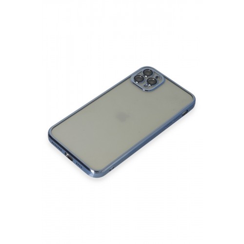 Newface iPhone 11 Pro Max Kılıf Razer Lensli Silikon - Açık Mavi Newface iPhone 11 Pro Max Kılıf Razer Lensli Silikon - Açık Mavi