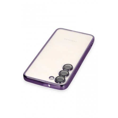 Newface Samsung Galaxy S23 Kılıf Razer Lensli Silikon - Mor Newface Samsung Galaxy S23 Kılıf Razer Lensli Silikon - Mor