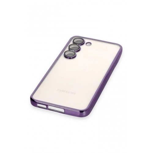 Newface Samsung Galaxy S23 Kılıf Razer Lensli Silikon - Mor Newface Samsung Galaxy S23 Kılıf Razer Lensli Silikon - Mor