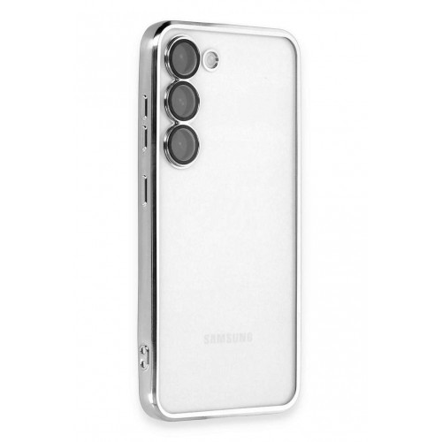 Newface Samsung Galaxy S23 Plus Kılıf Razer Lensli Silikon - Gümüş Newface Samsung Galaxy S23 Plus Kılıf Razer Lensli Silikon - Gümüş