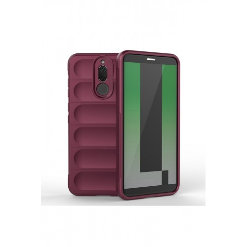 Newface Huawei Mate 10 Lite Kılıf Optimum Silikon - Bordo