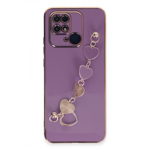 Newface Xiaomi Poco C40 Kılıf Esila Silikon - Mor Newface Xiaomi Poco C40 Kılıf Esila Silikon - Mor