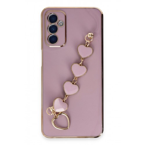 Newface Samsung Galaxy A14 4G Kılıf Esila Silikon - Mor Newface Samsung Galaxy A14 4G Kılıf Esila Silikon - Mor