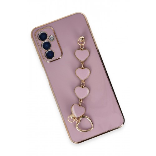 Newface Samsung Galaxy A14 4G Kılıf Esila Silikon - Mor Newface Samsung Galaxy A14 4G Kılıf Esila Silikon - Mor