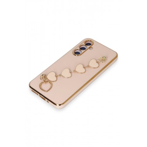 Newface Samsung Galaxy A54 5G Kılıf Esila Silikon - Pudra Newface Samsung Galaxy A54 5G Kılıf Esila Silikon - Pudra