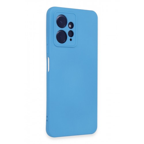 Newface Xiaomi Redmi Note 12 4G Kılıf Nano içi Kadife Silikon - Mavi Newface Xiaomi Redmi Note 12 4G Kılıf Nano içi Kadife Silikon - Mavi