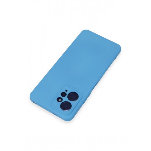 Newface Xiaomi Redmi Note 12 4G Kılıf Nano içi Kadife Silikon - Mavi Newface Xiaomi Redmi Note 12 4G Kılıf Nano içi Kadife Silikon - Mavi