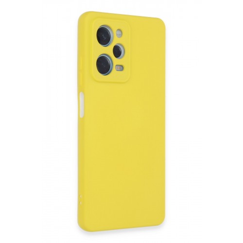 Newface Xiaomi Redmi Note 12 Pro 4G Kılıf Nano içi Kadife Silikon - Sarı Newface Xiaomi Redmi Note 12 Pro 4G Kılıf Nano içi Kadife Silikon - Sarı