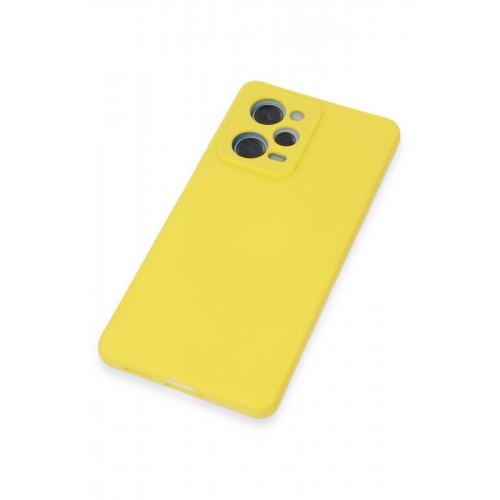 Newface Xiaomi Redmi Note 12 Pro 4G Kılıf Nano içi Kadife Silikon - Sarı Newface Xiaomi Redmi Note 12 Pro 4G Kılıf Nano içi Kadife Silikon - Sarı