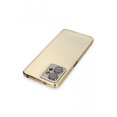 Newface Xiaomi Redmi Note 12 4G Kılıf Razer Lensli Silikon - Gold Newface Xiaomi Redmi Note 12 4G Kılıf Razer Lensli Silikon - Gold