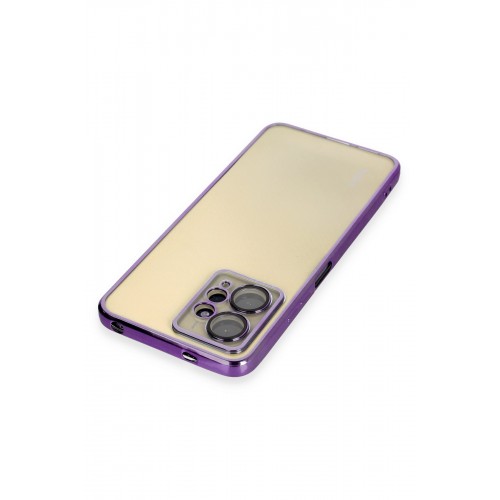 Newface Xiaomi Redmi Note 12 4G Kılıf Razer Lensli Silikon - Mor Newface Xiaomi Redmi Note 12 4G Kılıf Razer Lensli Silikon - Mor