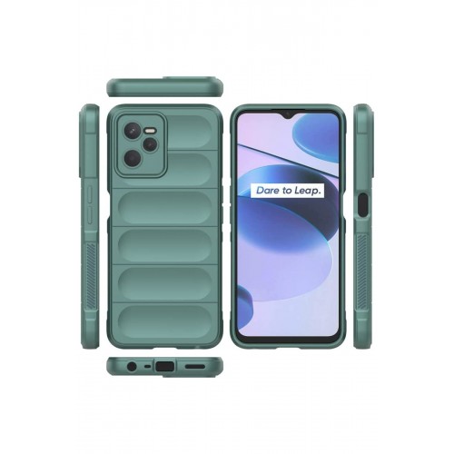 Newface Realme C35 Kılıf Optimum Silikon - Koyu Yeşil Newface Realme C35 Kılıf Optimum Silikon - Koyu Yeşil