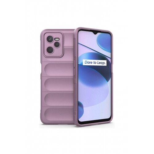 Newface Realme C35 Kılıf Optimum Silikon - Mor Newface Realme C35 Kılıf Optimum Silikon - Mor