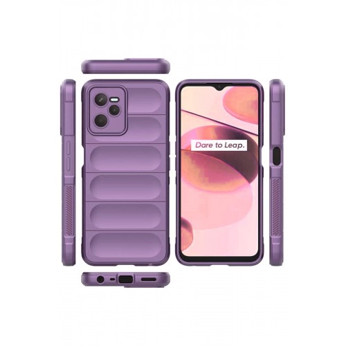 Newface Realme C35 Kılıf Optimum Silikon - Mor Newface Realme C35 Kılıf Optimum Silikon - Mor