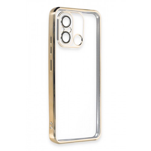 Newface Xiaomi Redmi 12C Kılıf Razer Lensli Silikon - Gold Newface Xiaomi Redmi 12C Kılıf Razer Lensli Silikon - Gold