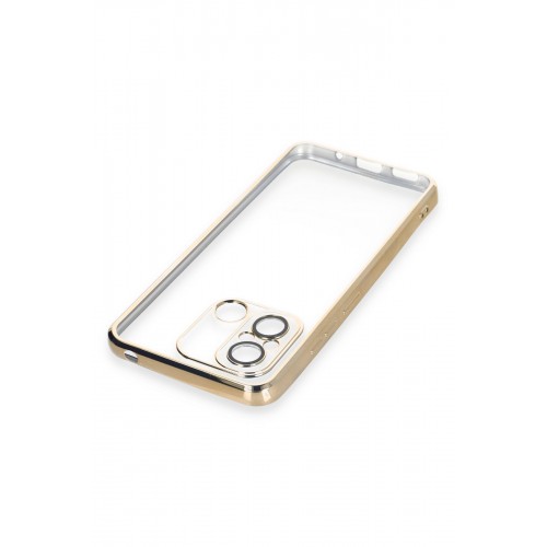Newface Xiaomi Redmi 12C Kılıf Razer Lensli Silikon - Gold Newface Xiaomi Redmi 12C Kılıf Razer Lensli Silikon - Gold